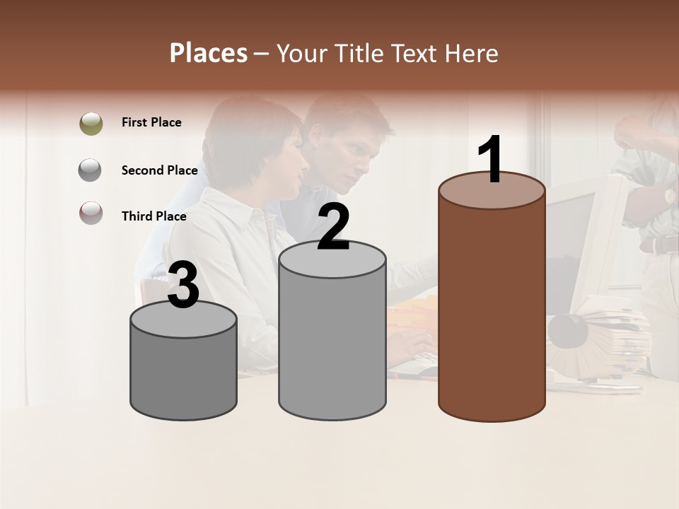 Stockimage Woman Print PowerPoint Template