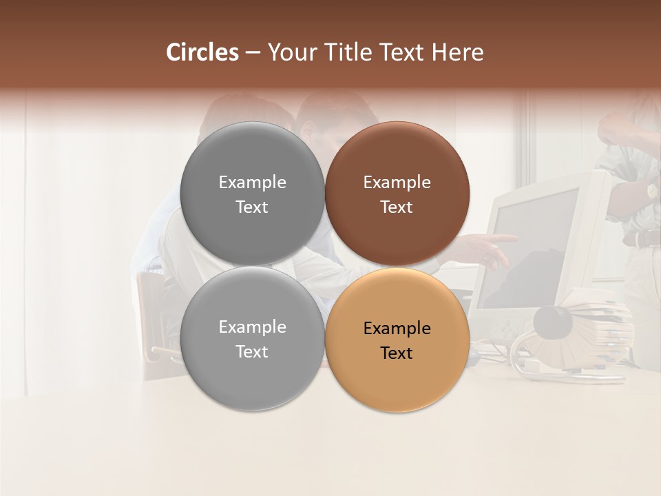 Stockimage Woman Print PowerPoint Template