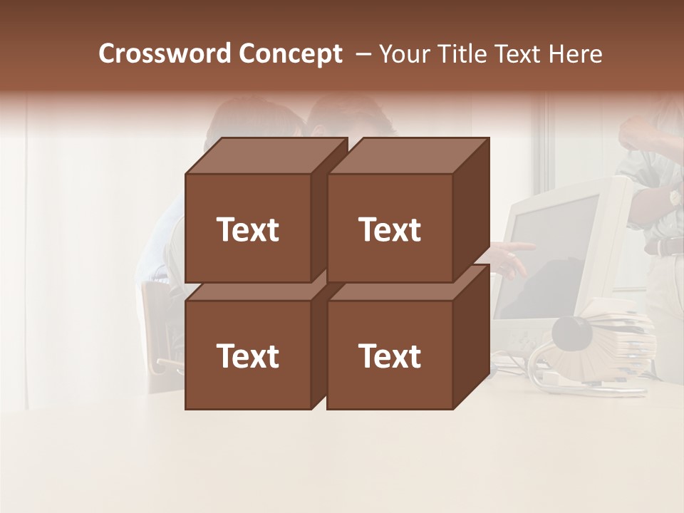 Stockimage Woman Print PowerPoint Template