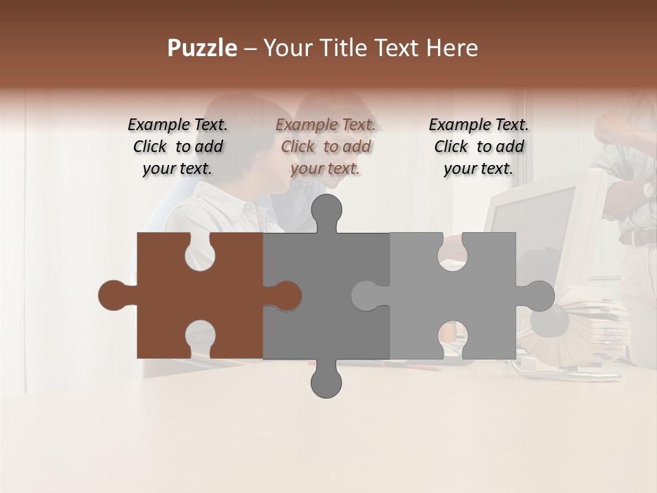 Stockimage Woman Print PowerPoint Template