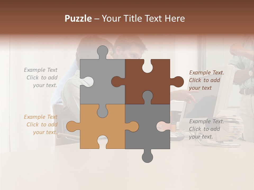 Stockimage Woman Print PowerPoint Template