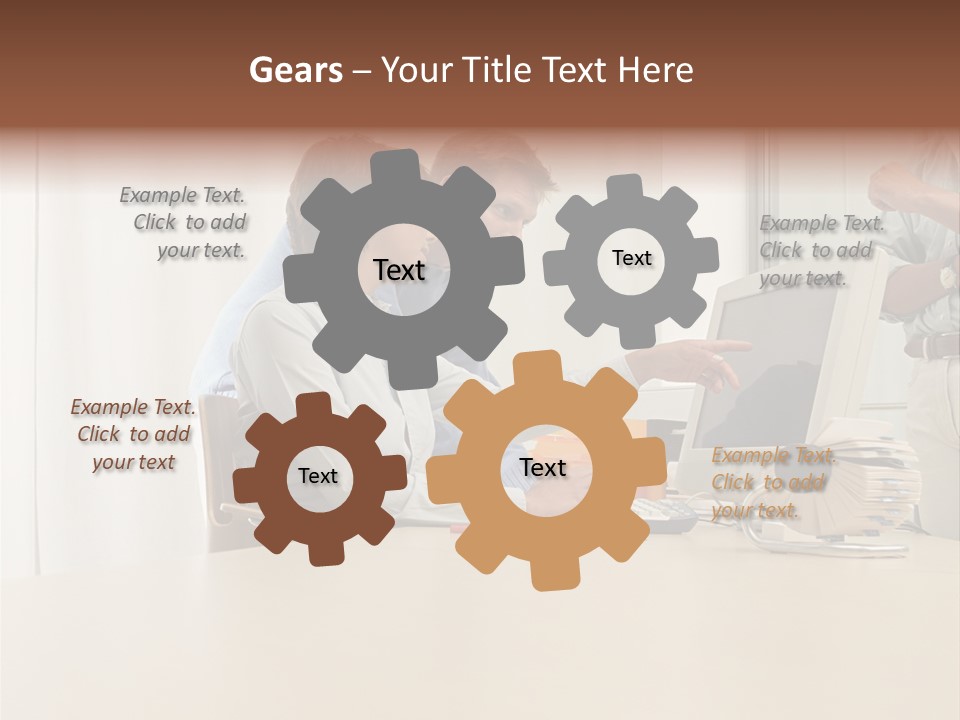 Stockimage Woman Print PowerPoint Template