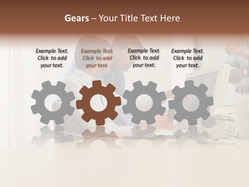 Stockimage Woman Print PowerPoint Template