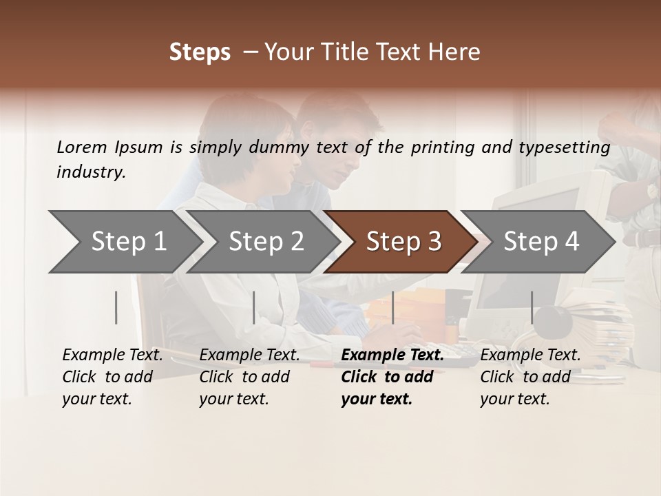 Stockimage Woman Print PowerPoint Template