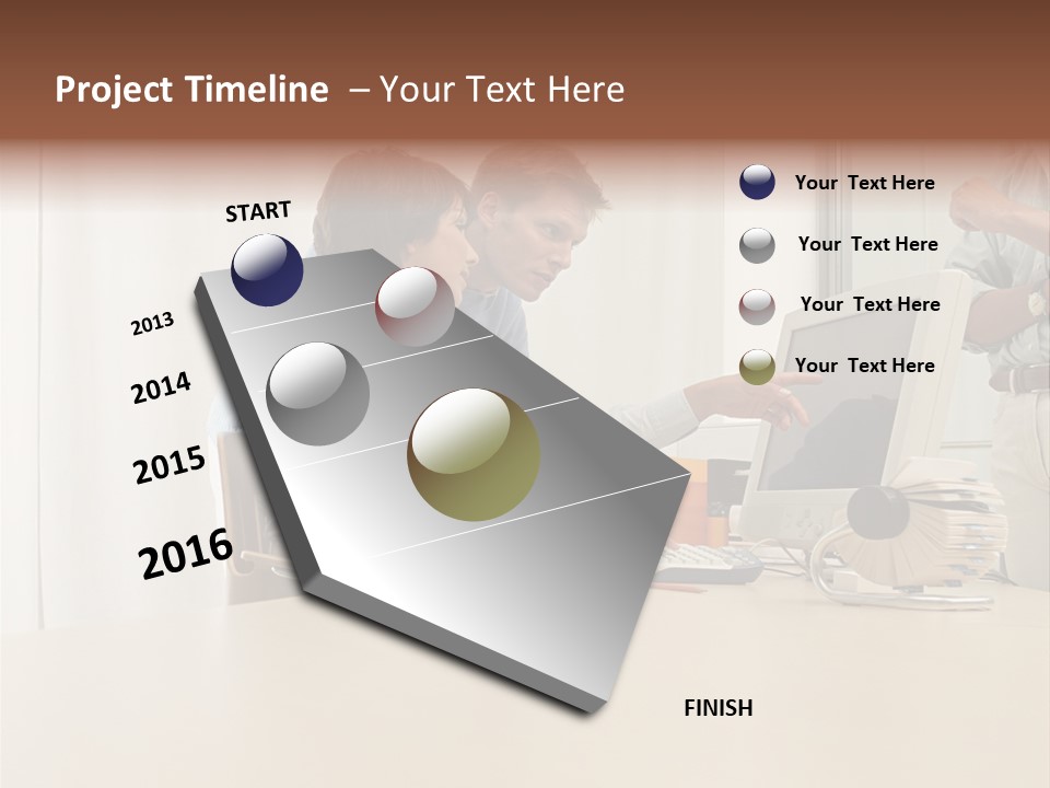 Stockimage Woman Print PowerPoint Template