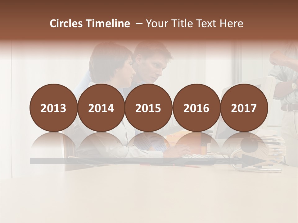 Stockimage Woman Print PowerPoint Template