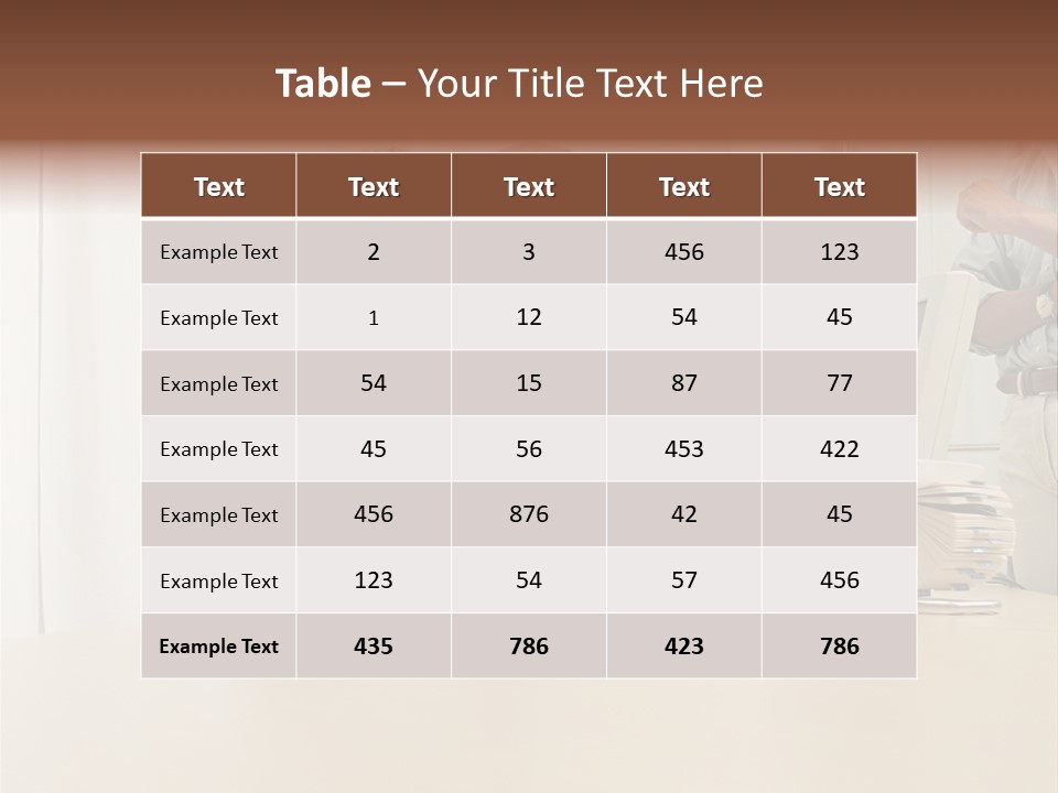 Stockimage Woman Print PowerPoint Template