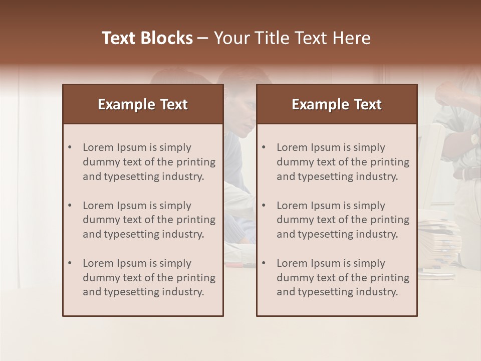 Stockimage Woman Print PowerPoint Template