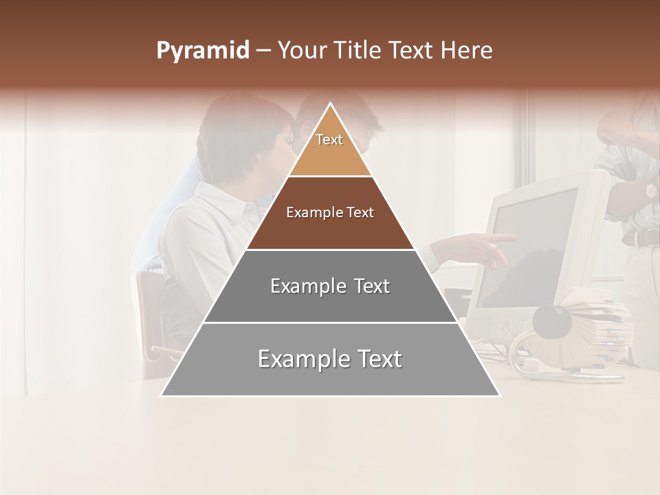 Stockimage Woman Print PowerPoint Template