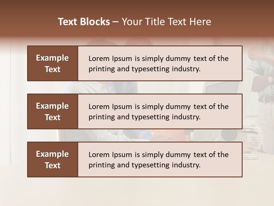 Stockimage Woman Print PowerPoint Template