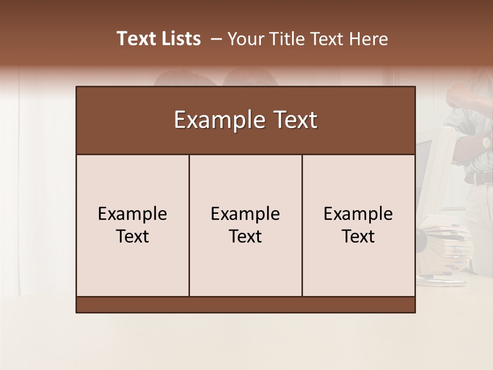 Stockimage Woman Print PowerPoint Template