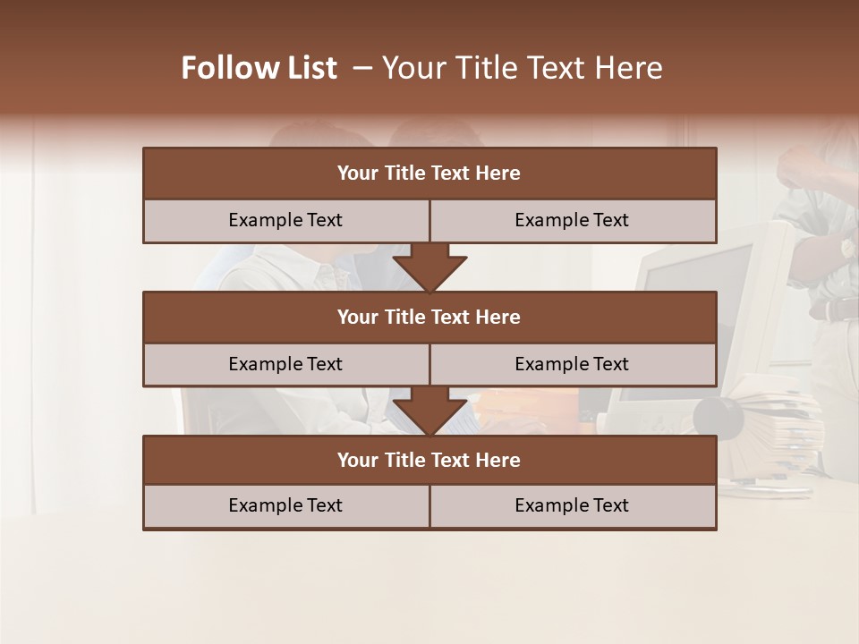 Stockimage Woman Print PowerPoint Template