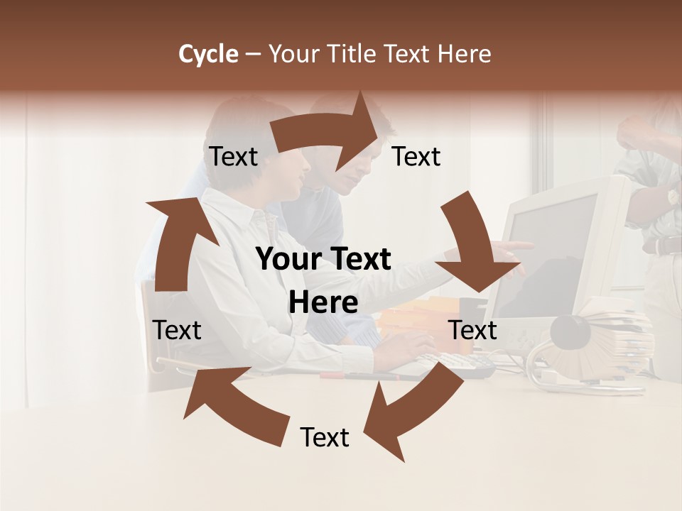 Stockimage Woman Print PowerPoint Template