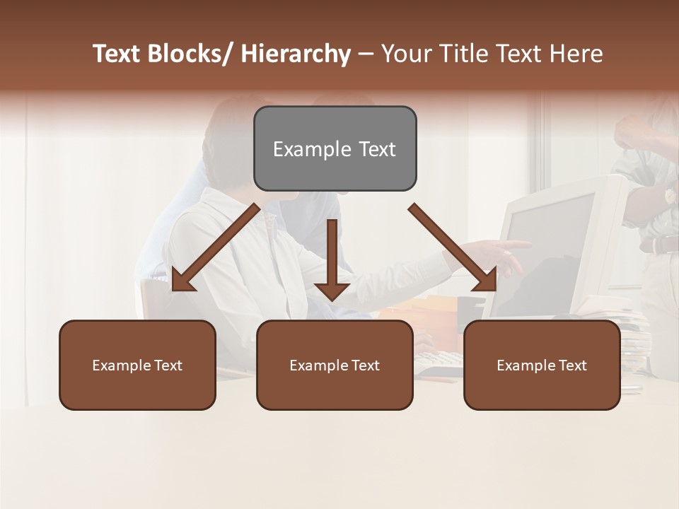 Stockimage Woman Print PowerPoint Template