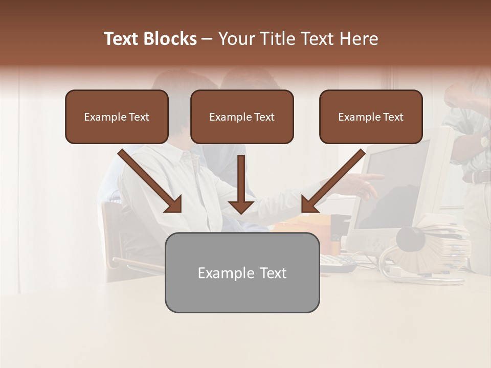 Stockimage Woman Print PowerPoint Template