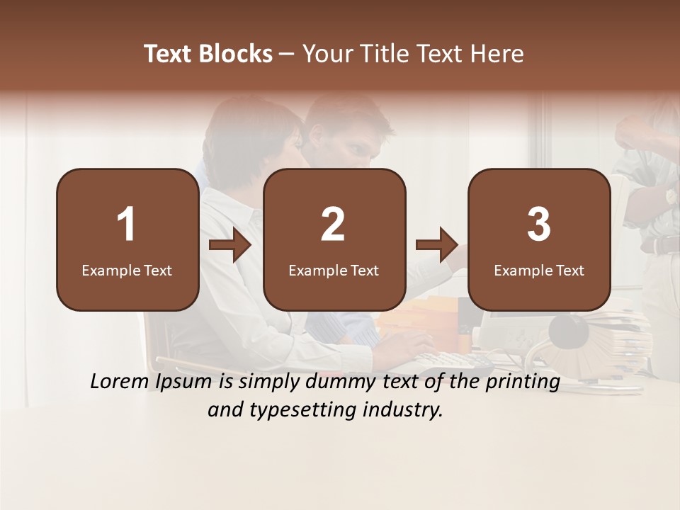 Stockimage Woman Print PowerPoint Template