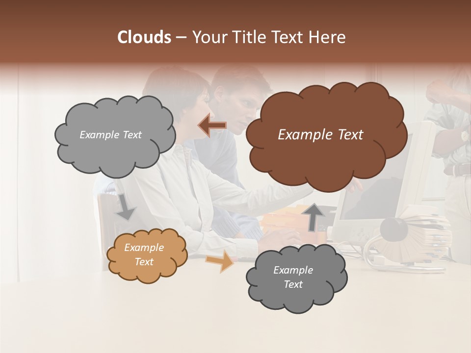 Stockimage Woman Print PowerPoint Template