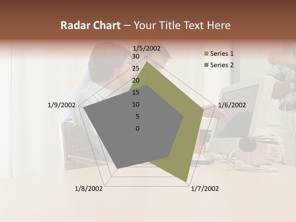 Stockimage Woman Print PowerPoint Template