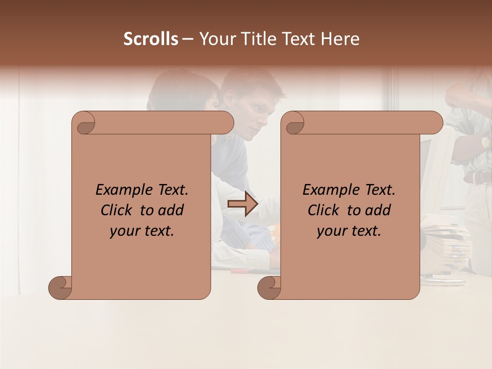 Stockimage Woman Print PowerPoint Template