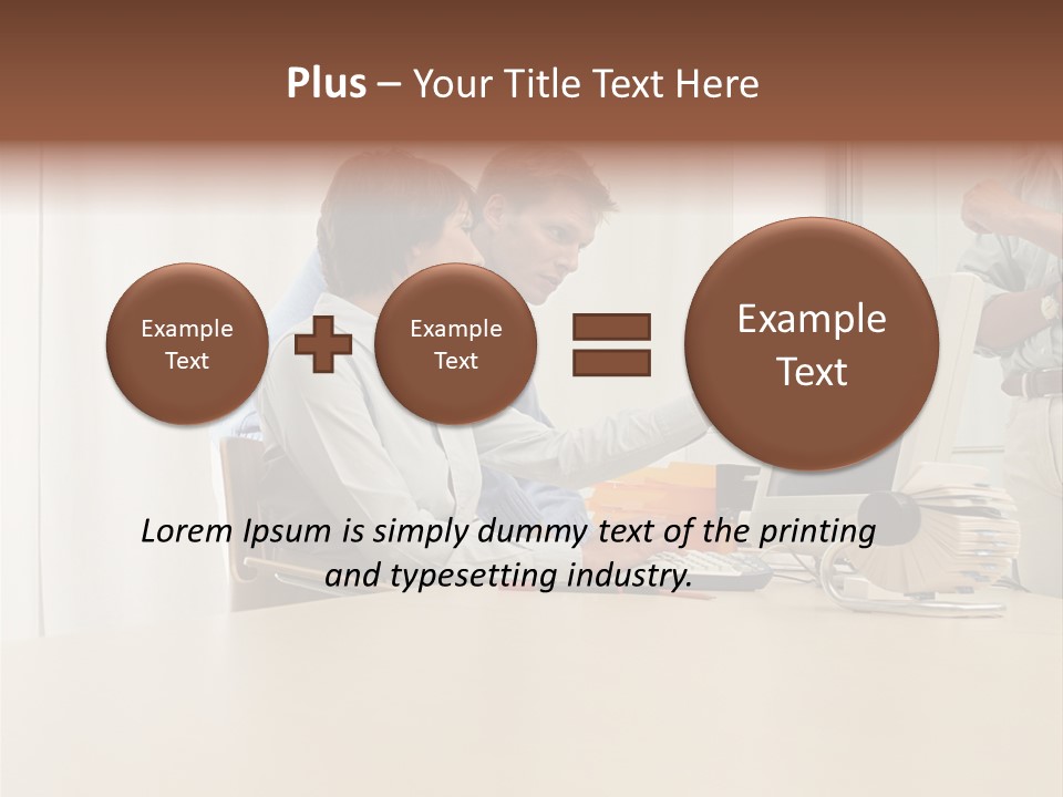 Stockimage Woman Print PowerPoint Template