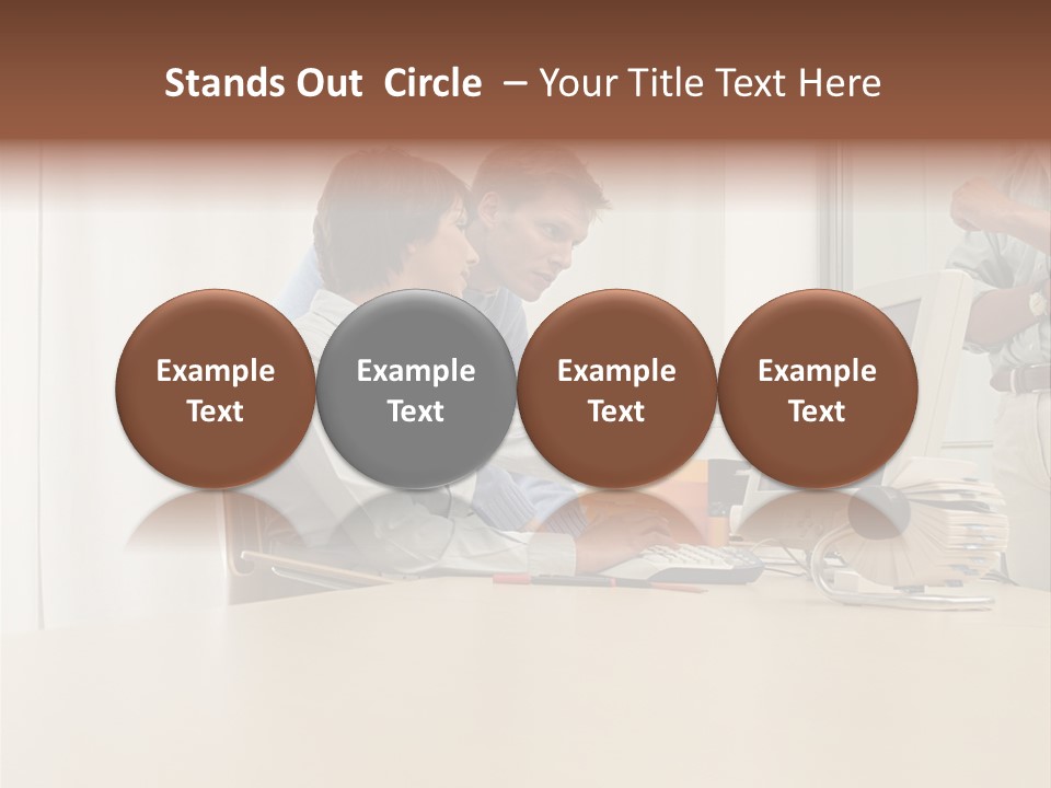 Stockimage Woman Print PowerPoint Template