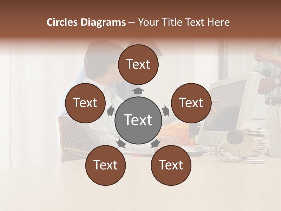 Stockimage Woman Print PowerPoint Template