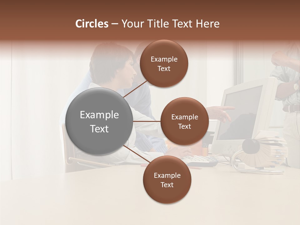 Stockimage Woman Print PowerPoint Template