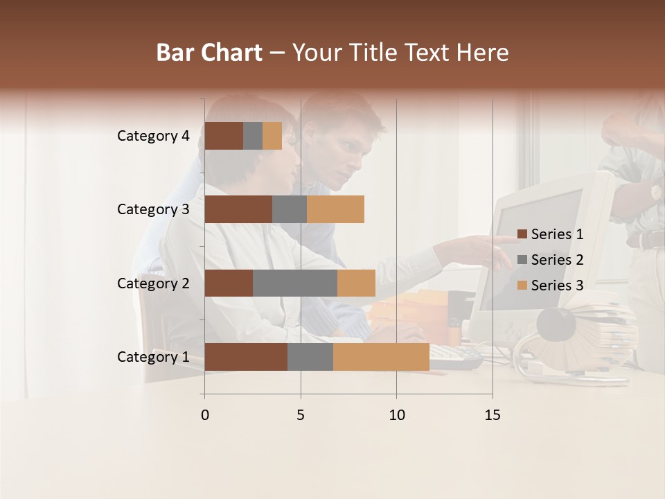 Stockimage Woman Print PowerPoint Template