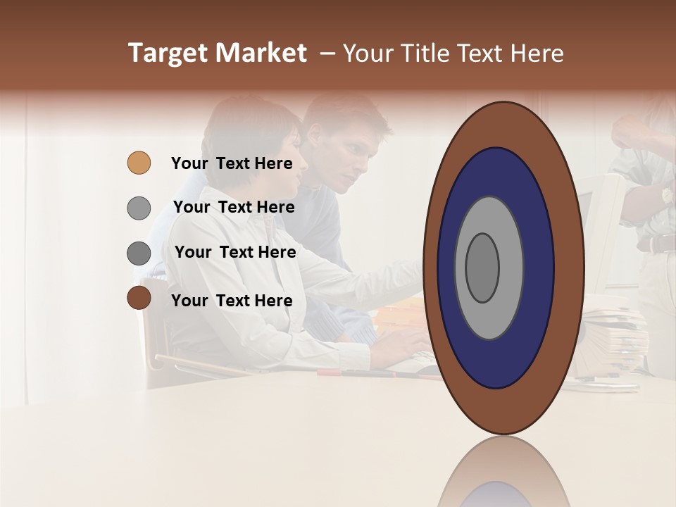 Stockimage Woman Print PowerPoint Template