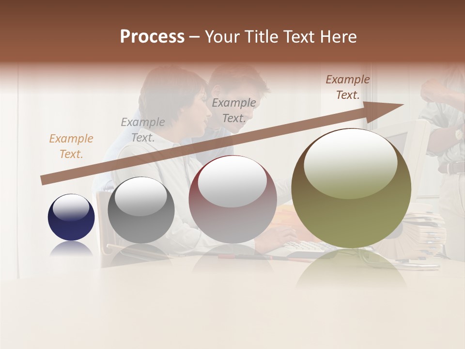 Stockimage Woman Print PowerPoint Template