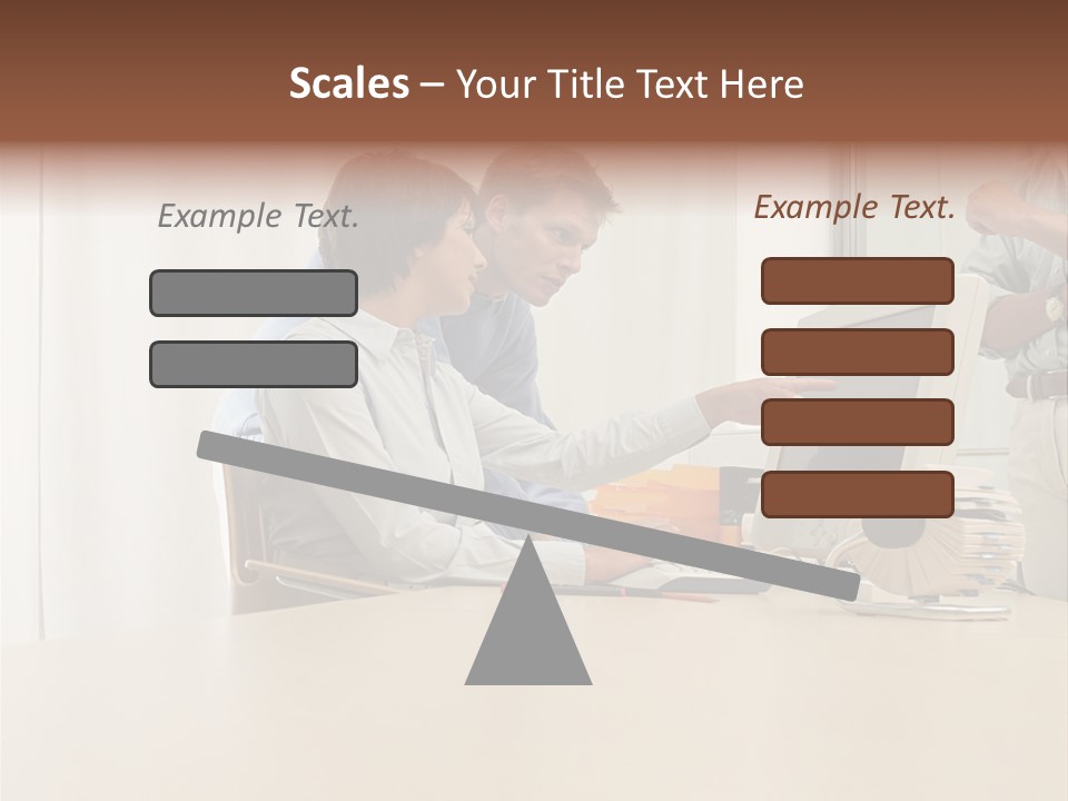 Stockimage Woman Print PowerPoint Template