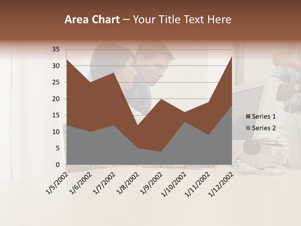 Stockimage Woman Print PowerPoint Template