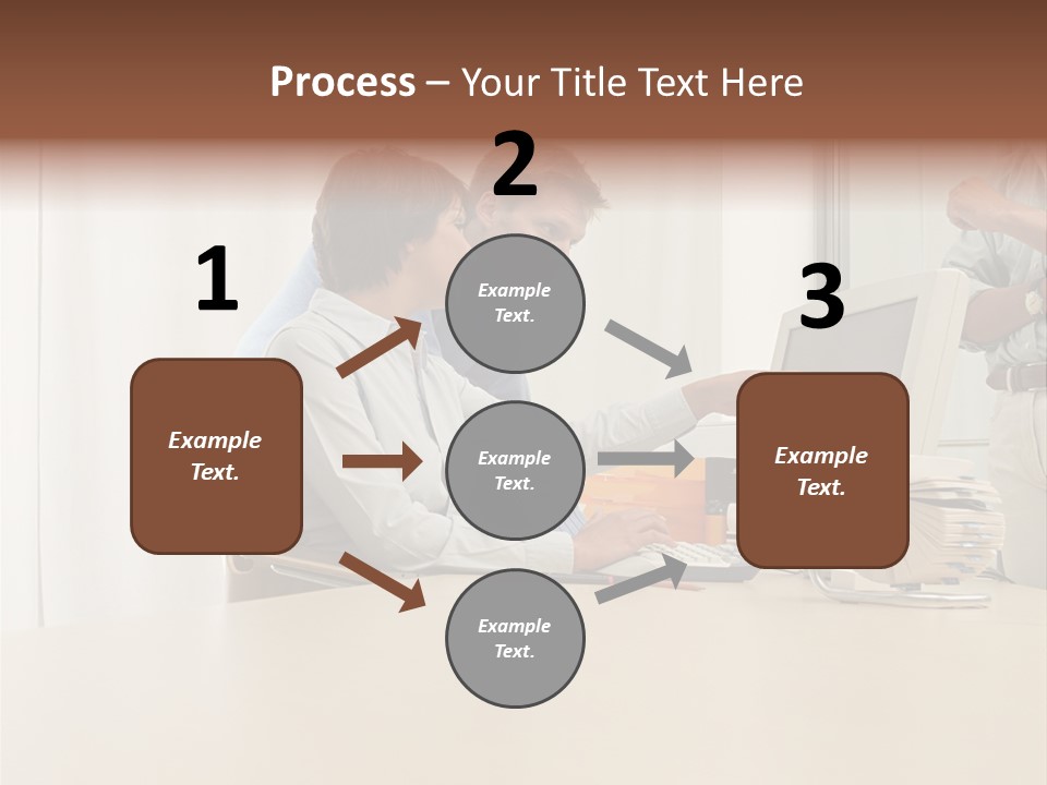 Stockimage Woman Print PowerPoint Template