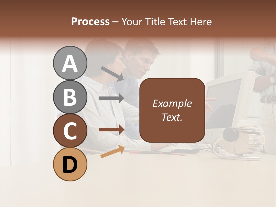 Stockimage Woman Print PowerPoint Template