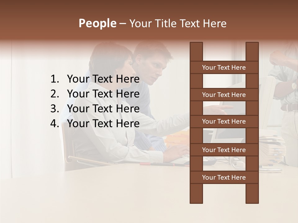 Stockimage Woman Print PowerPoint Template