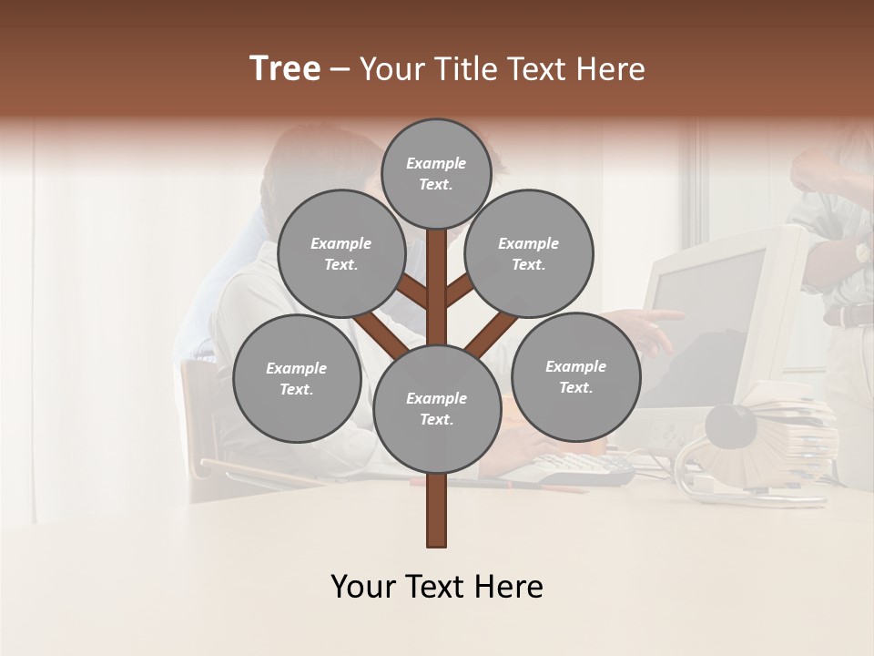 Stockimage Woman Print PowerPoint Template