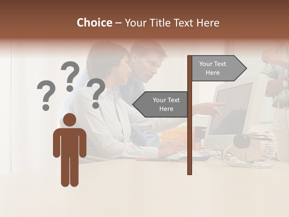 Stockimage Woman Print PowerPoint Template