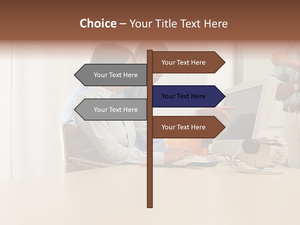 Stockimage Woman Print PowerPoint Template