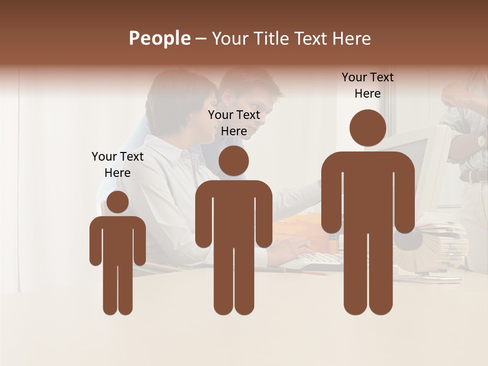 Stockimage Woman Print PowerPoint Template