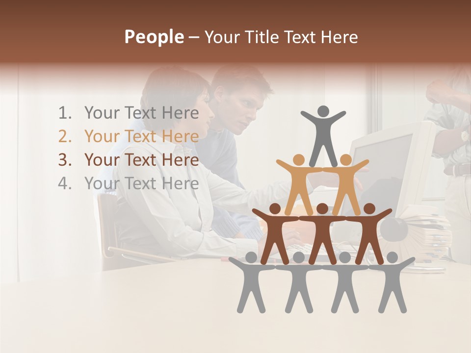 Stockimage Woman Print PowerPoint Template