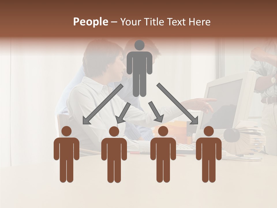 Stockimage Woman Print PowerPoint Template