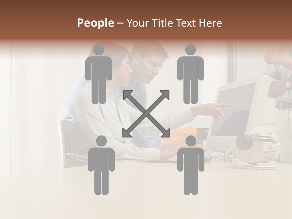 Stockimage Woman Print PowerPoint Template