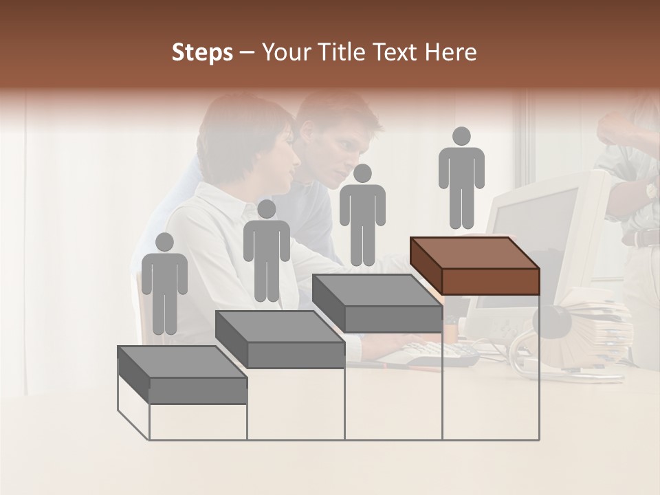 Stockimage Woman Print PowerPoint Template