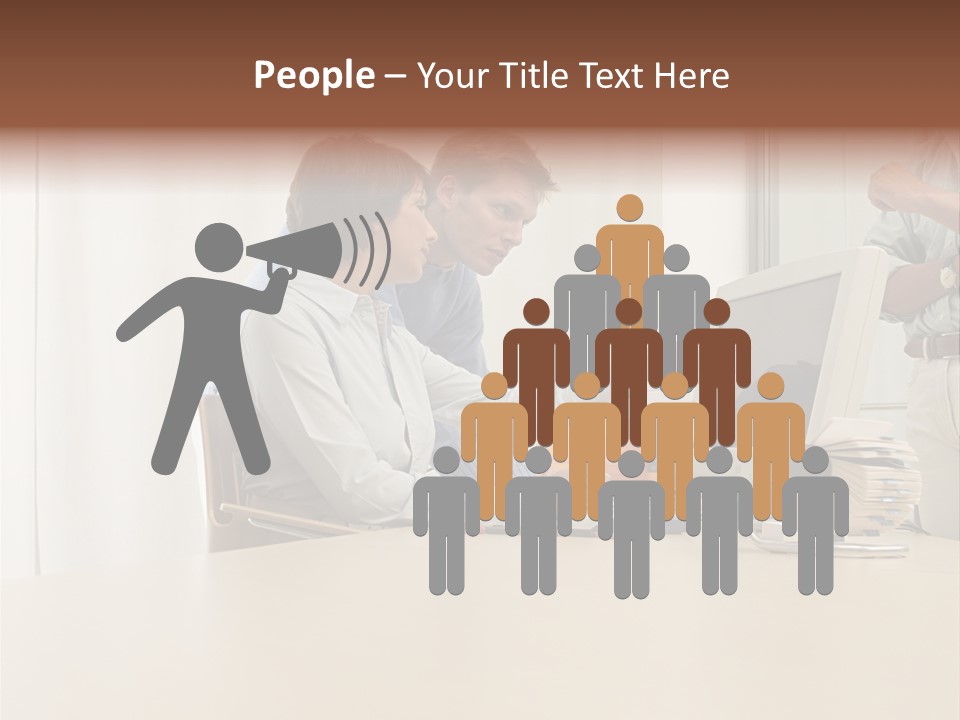 Stockimage Woman Print PowerPoint Template