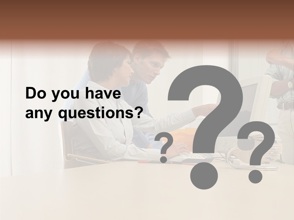 Stockimage Woman Print PowerPoint Template