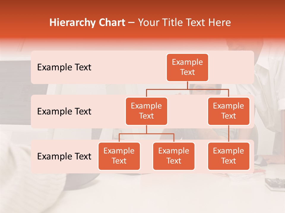 Smiling Colleague Working PowerPoint Template