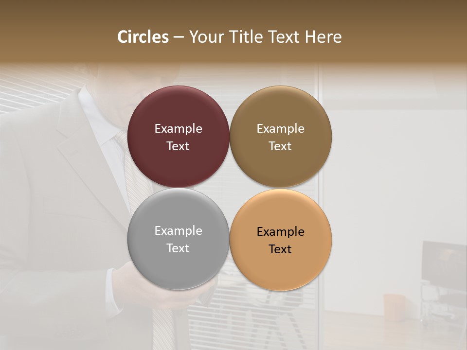 Glass Inside Royaltyfree PowerPoint Template