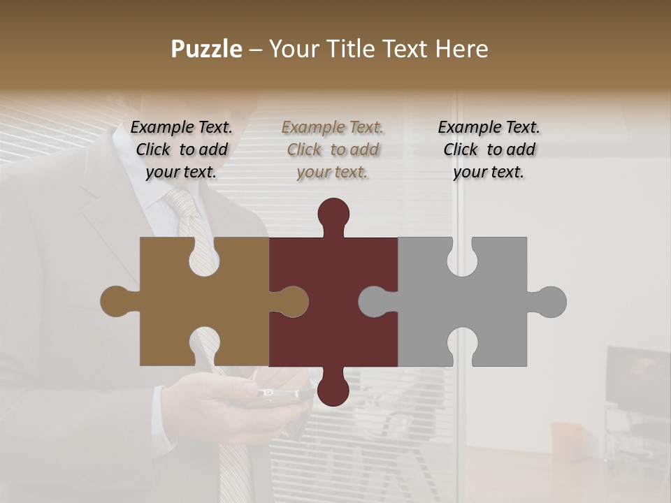 Glass Inside Royaltyfree PowerPoint Template