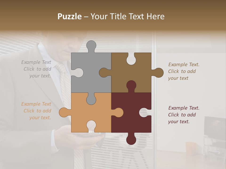 Glass Inside Royaltyfree PowerPoint Template