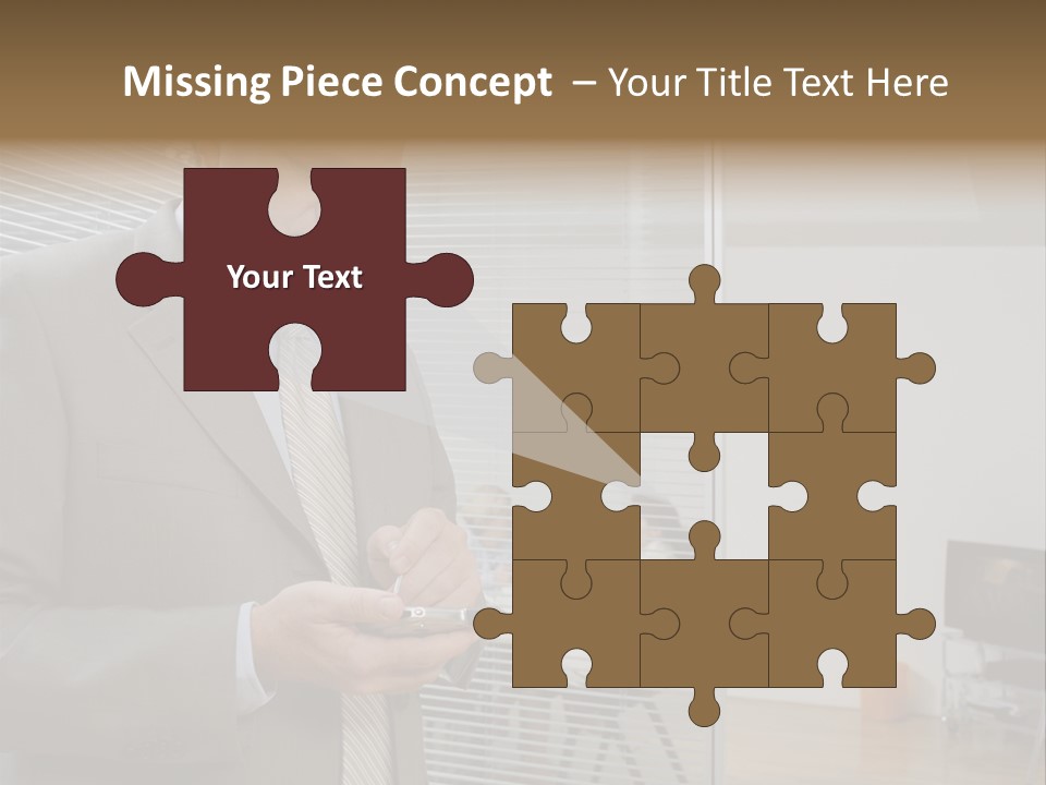 Glass Inside Royaltyfree PowerPoint Template